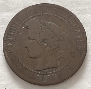 FRANCE 1887 A 10 CENTIMES VERY NICE CONDITION LJ - Picture 1 of 5