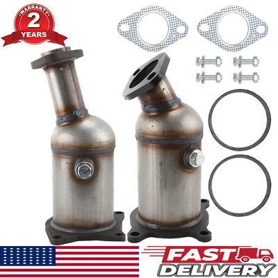 2x Catalytic Converter For Lincoln MKS 3.7L 2009-2010 EPA Front Rear 16491 16490 - Imagem 1 de 4