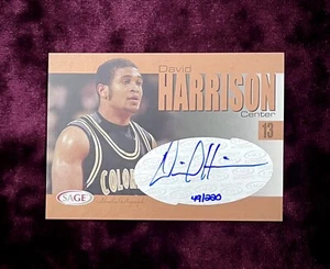 David Harrison 04 Sage Authentic Bronze Auto RC /220 MINT Colorado Rookie Jersey - Picture 1 of 2