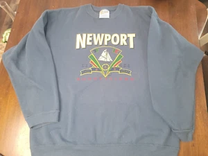 Vintage Newport Rhode Island 90s Sweatshirt - Vintage Hanes Heavyweight Tag Size Large - Bild 1 von 8
