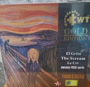 VERSIEGELT NEU - Wuunden Toy THE SCREAM Gold Edition 1000-teiliges Puzzle - Bild 1 von 5