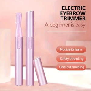 Frauen Elektrischer Brauen Trimmer Rasierer Haarentferner Gesicht Augenbrauen Epilierer - Bild 1 von 13