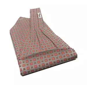 nuovo ASCOT seta uomo foulard collo grigio beige rosso disegno a fiorellini neW - Picture 1 of 2