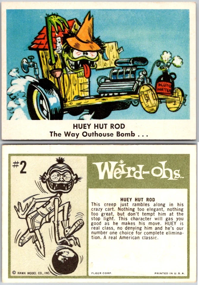 Tarjetas coleccionables Fleer WEIRD OHS 1966 - Tú eliges completa tu conjunto Foto 1 de 1