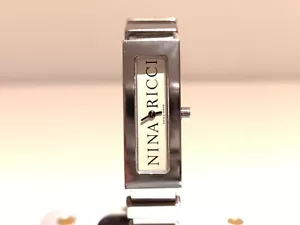 VINTAGE BEAUTIFUL SWISS ST.STEEL LADIES QUARTZ WATCH BRACELET "NINA RICCI " - Picture 1 of 12
