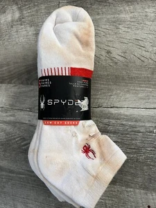 Spyder Socks 5 Pairs Low Cut MEN'S COLOR WHITE STYLE #43YR271525TA-WHM Size 6-12 - Picture 1 of 12