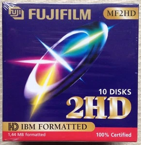 10 Disks Brand New Fujifilm MF2HD IBM Formatted 100% Certified info+32475277772 - Photo 1/1