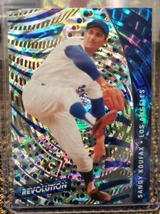 2021 Panini Chronicles Revolution #18 Sandy Koufax "Fractal" Brooklyn Dodgers - Picture 1 of 2