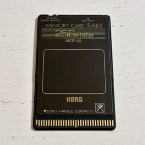 KORG MCR-03 256k RAM Memory Card M1/M1r/Wavestation free shipping - Picture 1 of 2