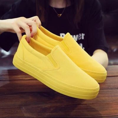 Fashion Mens Flats Sports Platform Loafers Sneakers Slip on Casual Driving Shoes - Image 1 of 4