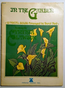 Cynthia Clawson vocal solos In the Garden songbook 1974 Triune Music Buryl Red - Foto 1 di 5