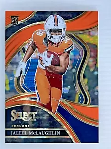 2023 Panini Select Jaleel McLaughlin, Orange 4/7 RC Denver Broncos - Picture 1 of 2