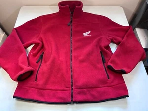 Licensed Honda Fleece Zip Up Sweatshirt Lrg Embroidered Logos - Picture 1 of 20
