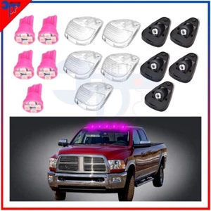 5x Clear Cab Clearance Marker Lights LED Purple For 99-16 Ford F-250/350/450 - Foto 1 di 9