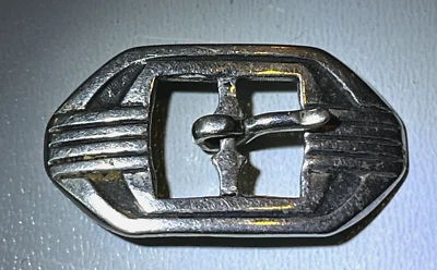 Tiny Art Deco Era Silver Watch or Doll Buckles fit 3/8" straps - Image 1 of 4