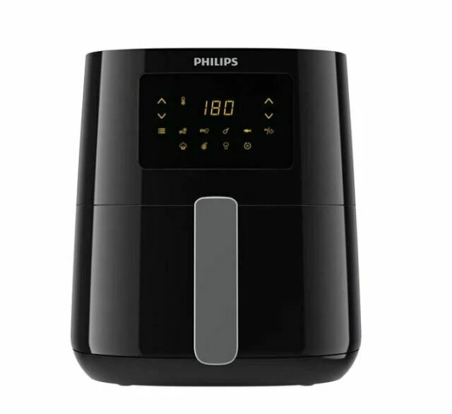 Philips HD9252/70 1400W 4,1L Friteuse  à Air Chaud - Noire/Argentée