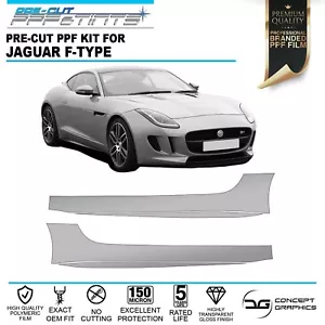 Side Skirt Stone Guard PPF Paint Protection Film Kit For Jaguar F-Type S 13-17 - Picture 1 of 3