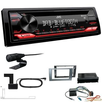JVC KD-DB622BT DAB inkl Antenne Bluetooth für Seat Exeo anthrazit ohne Canbus - Bild 1 von 4