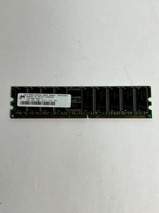1GB Micron DDR1 PC2100R-25331-Z 266MHz CL2.5 ECC Reg. RAM MT18VDDT12872DG-265D2 - Picture 1 of 7