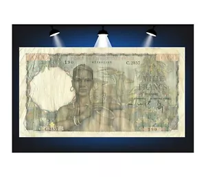 1000 Francs AFRIQUE OCCIDENTALE FRANÇAISE (AOF) 1952 - Imagen 1 de 2