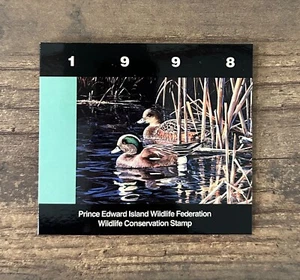 1998 CANADA **PRINCIPE EDWARD** timbro provincia conservazione habitat fauna selvatica - Foto 1 di 2