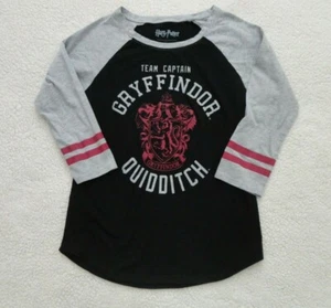 Harry Potter T-Shirt Damen SM "Team Captain Gryffindor Quidditch" schwarz/grau - Bild 1 von 3