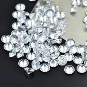 Lab-Created Diamond 1 mm Round D F- IF Certified Loose CVD Diamond - Picture 1 of 7