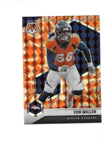 2021 PANINI MOSAIC Mosaic Orange Reactive VON MILLER (Broncos) - Picture 1 of 2