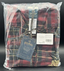 Harry Potter Hogwarts Plaid Pajama Set Small PJs Pottery Barn Teen - Picture 1 of 13