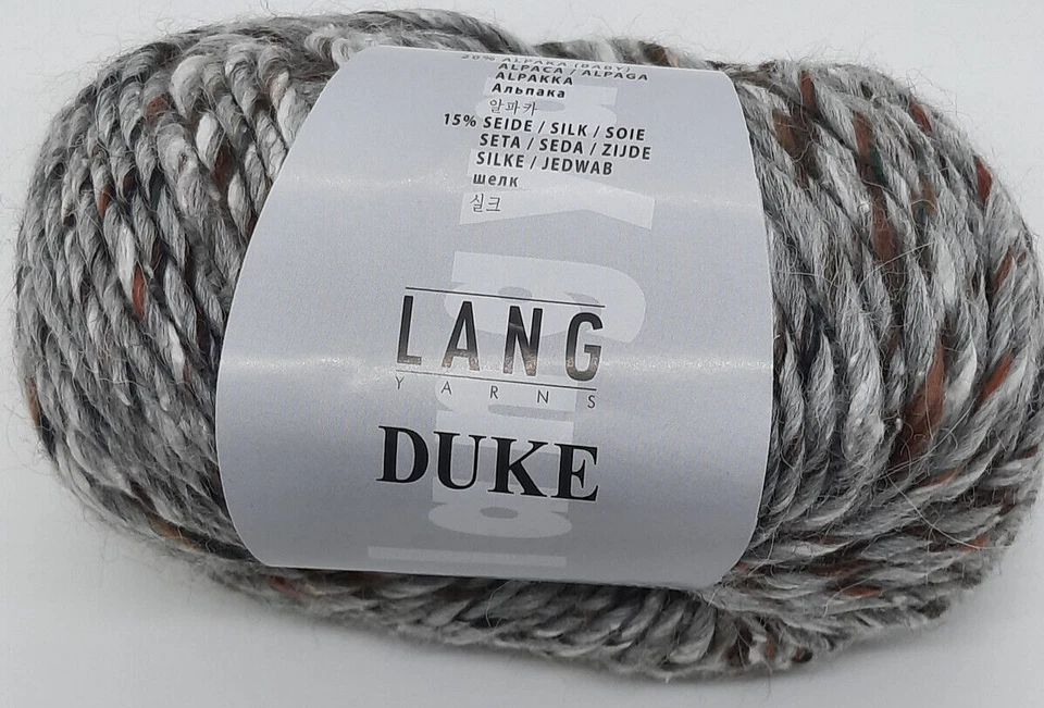 (179 €/kg): 50 g LangYarn DUKE, Tweedcharakter m.  Alpaka u. Seide,Fb. 003 #6731 - Bild 1 von 1
