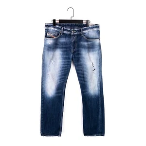Diesel Waykee Distressed Washed Blue Denim Jeans - W33 L32 - Picture 1 of 24