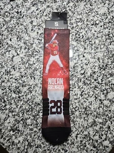 St Louis Cardinals Nolan Arenado #28 Socks M/L Shoe Size 8-12 MLB Baseball - Picture 1 of 7