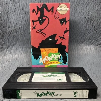 The Monkey People VHS Tape 1991 Rabbit Ears Raul Julia Amazon Rainforest Kids - Image 1 of 4