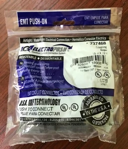 EMT Push-On Electro Push Electrical Conduit Connection SYSTEM Coupling 37 NEW - Picture 1 of 3