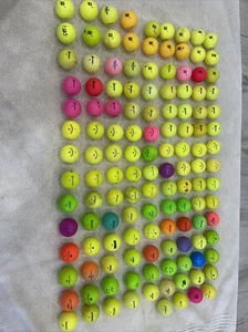 130 (Mint-Good Condition) Colored Titleist Velocity + Mixed golf balls - Picture 1 of 4