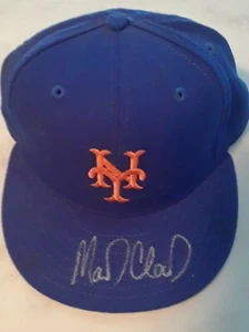 Signed Game Used Hat Cap New York Mets Mark Clark New Era Autographed - Picture 1 of 8