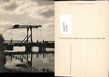 557881,Worpswede Brücke Drehbrücke Radfahrer Schiff