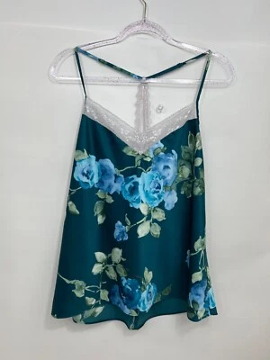 Apt. 9 花卉花边可调肩带睡衣女式 XL 码 — 第 1/4 张图片