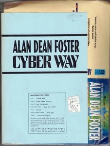 Cyber Way by Alan Dean Foster (Proof)- High Grade w/promo material - Picture 1 of 6