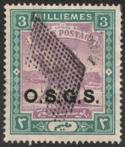SGO6 SN:O4 1904 3M SUDAN cartero con dromedario O.S.G.S. opt. Camel Post 1903/12 - Imagen 1 de 2