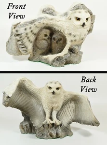 A Walk in The Country Limited Edition Snowy Owl Arctic Hunter 2 Sided Sculpture - Picture 1 of 6