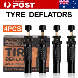 4PCS Tyre Deflators Portable Air Quick Deflator 10~30 PSI Tire Valve Core Tool - Picture 1 of 10