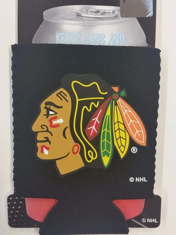 NHL Chicago  Blackhawks Can Cooler, Coozie, Koozie, NEW (Set of 2) Cover