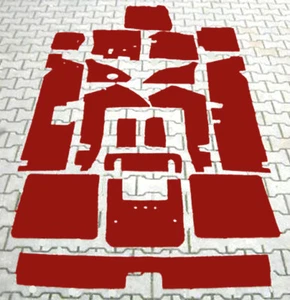 Kit de alfombras de terciopelo rojo oscuro para Citroen SM 1970-1975 - Imagen 1 de 2