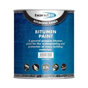Bond It Black Bitumen Paint Weatherproof Roof Protection Sealant Metal Rail 2.5L - Picture 1 of 5