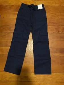 Gymboree Navy Canvas Ribbed Waist Cargo Pants Boys 7 NEW NWT - Picture 1 of 1