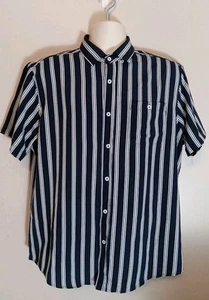 international report Performance 4 way stretch Blue White Collar Shirt Size L - Picture 1 of 7