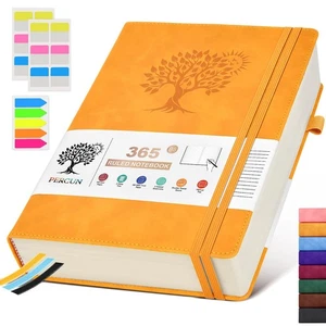 B5 Lined Journal Notebook - 365 Page Large Leather Journals for Writing Women... - Picture 1 of 7