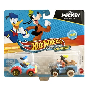 Hot Wheels Racer Verse 2025 Die-Cast 1:64 Scale - Disney Donald Duck and Goofy - Picture 1 of 1