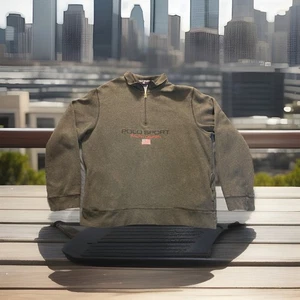 Polo Sport Herren Quarter Zip Sweatshirt Spellout Pullover Gr. XL Ralph Lauren - Bild 1 von 10
